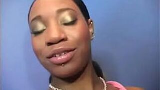 Sexy Ebony Deepthroats Gloryhole Dick 7 porn video
